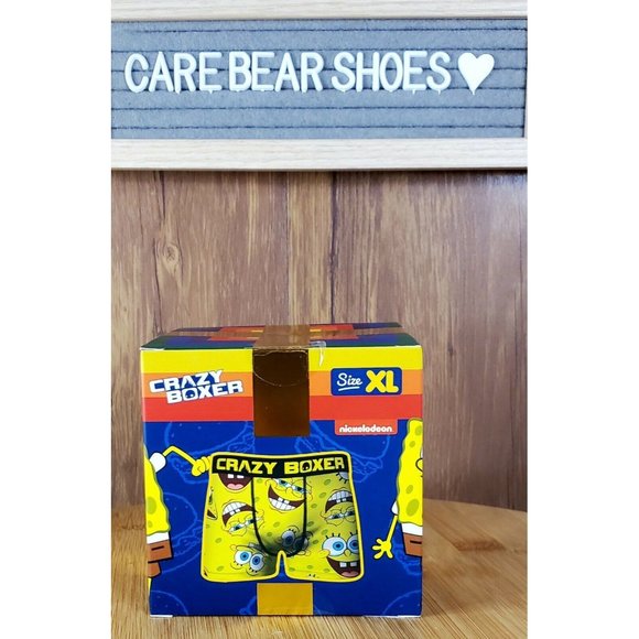 Crazy Boxers Mens SpongeBob Squarepants Boxer Briefs Size XLARGE 40-42 Yellow - Picture 2 of 2